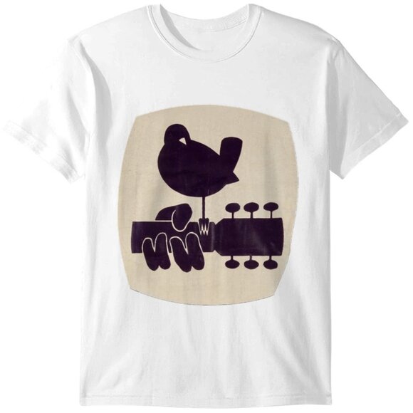 Woodstock 1969 Concert Graphic T-Shirt Classic Rock Music Festival Fan Tee 166 - Picture 1 of 5